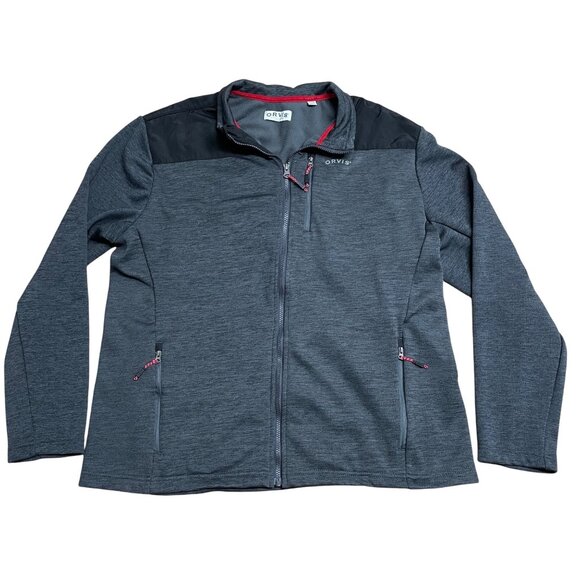 ORVIS ZIP UP SWEATER FLEECE LINED MENS XL HEATHER GRAY CASUAL COMFORT OUTDOORS - Picture 1 of 8